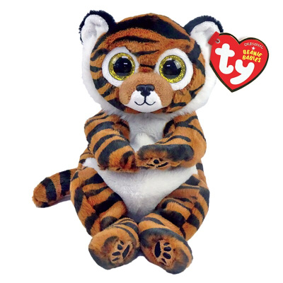 Мягкая игрушка полосатый тигр Clawdia 15 см Beanie Babies Ty Inc 40546